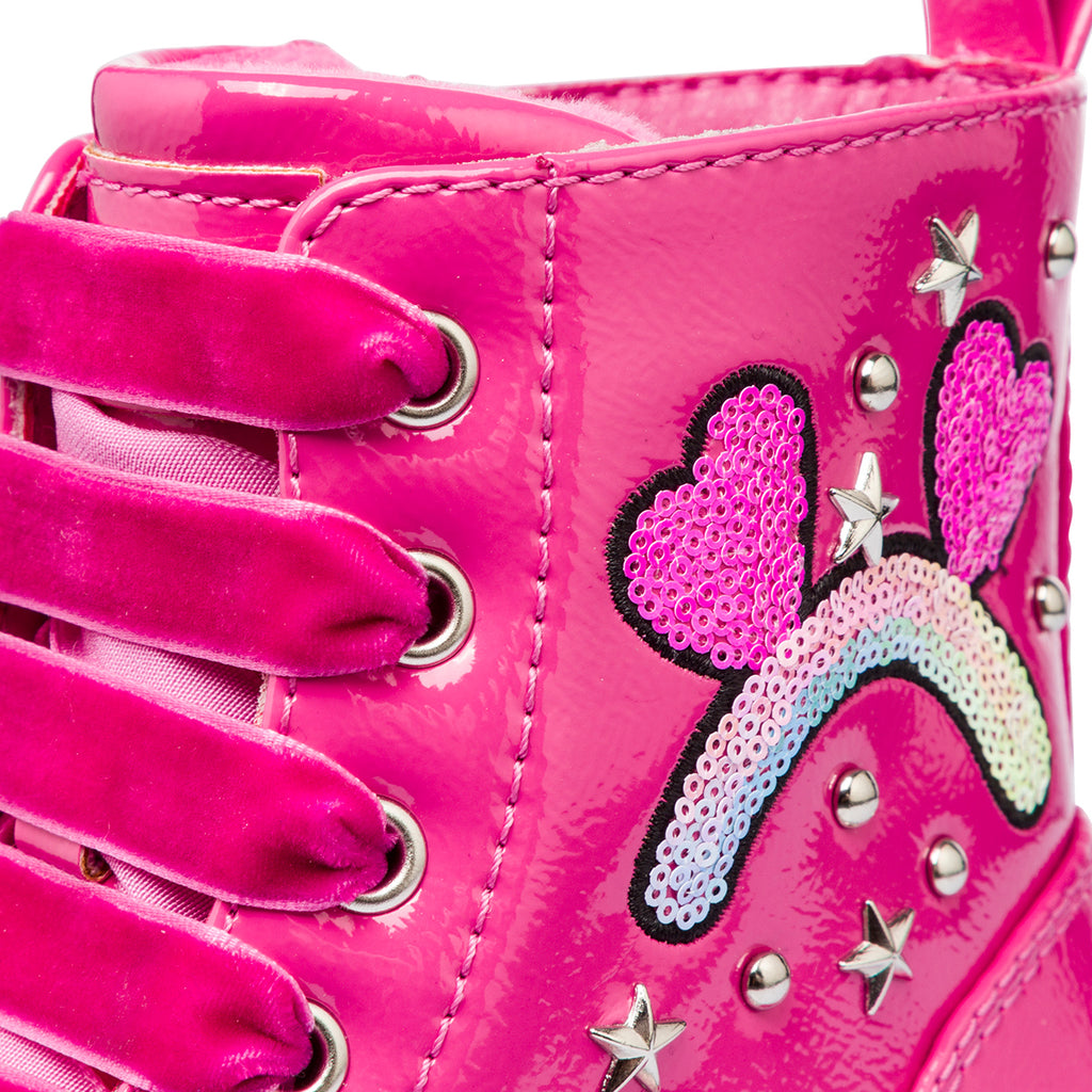Anfibio fucsia da bambina in vernice Le Scarpe di Alice