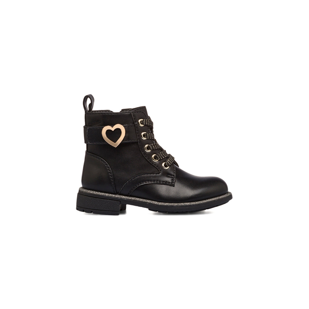 Anfibi neri da bambina Le Scarpe di Alice