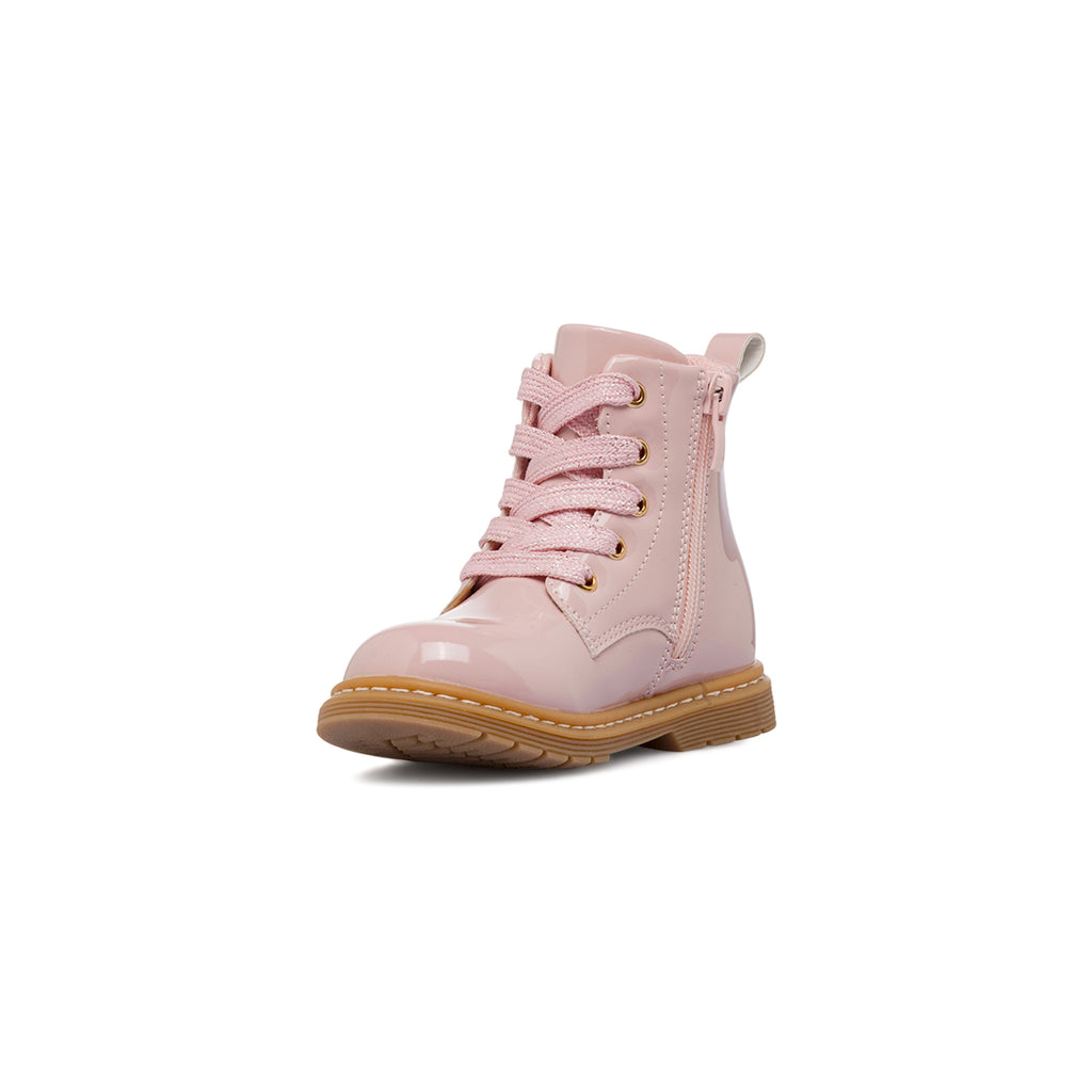Anfibi rosa da Bambina con cuoricini in paillettes Le Scarpe di Alice