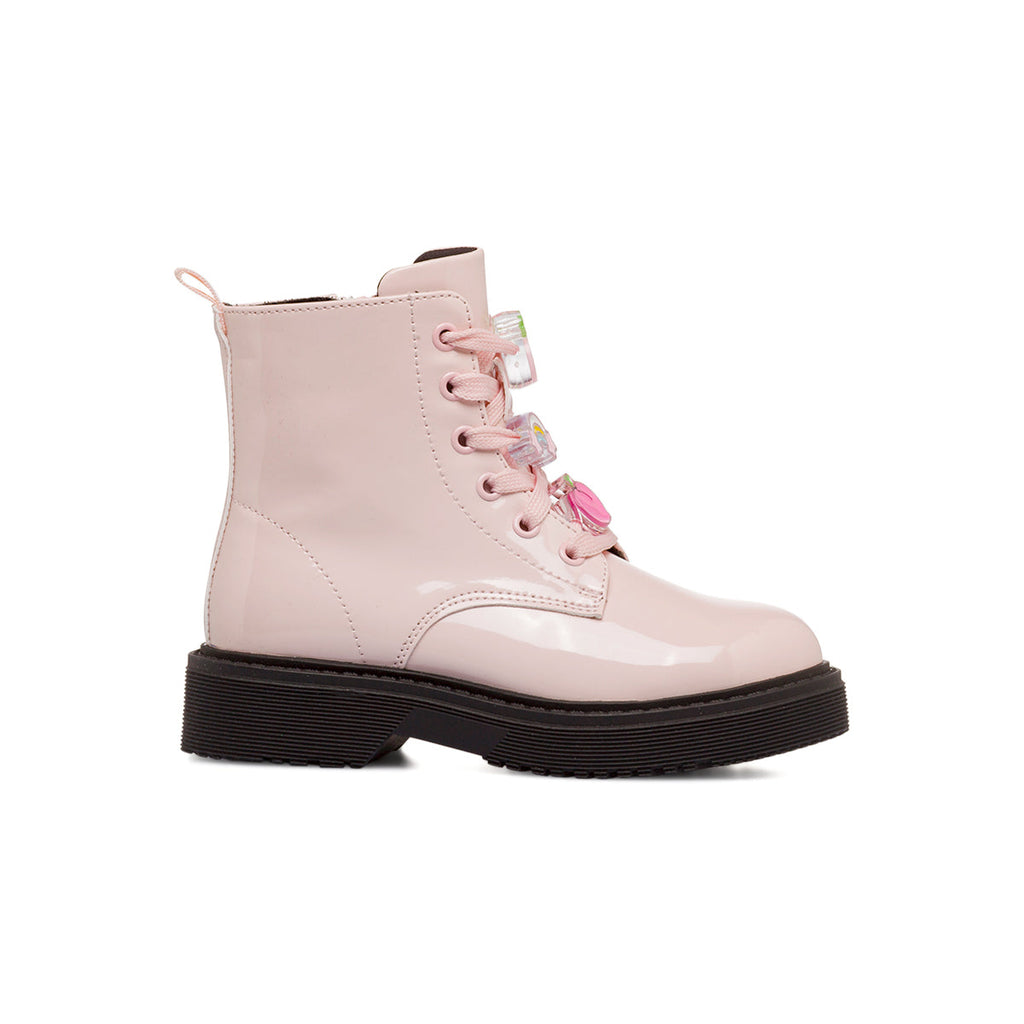 Anfibi rosa da Bambina con charms Le scarpe di Alice