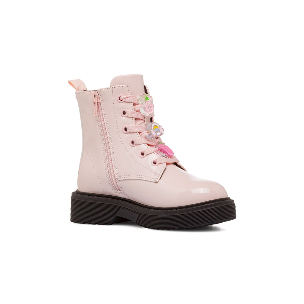 Anfibi rosa da Bambina con charms Le scarpe di Alice