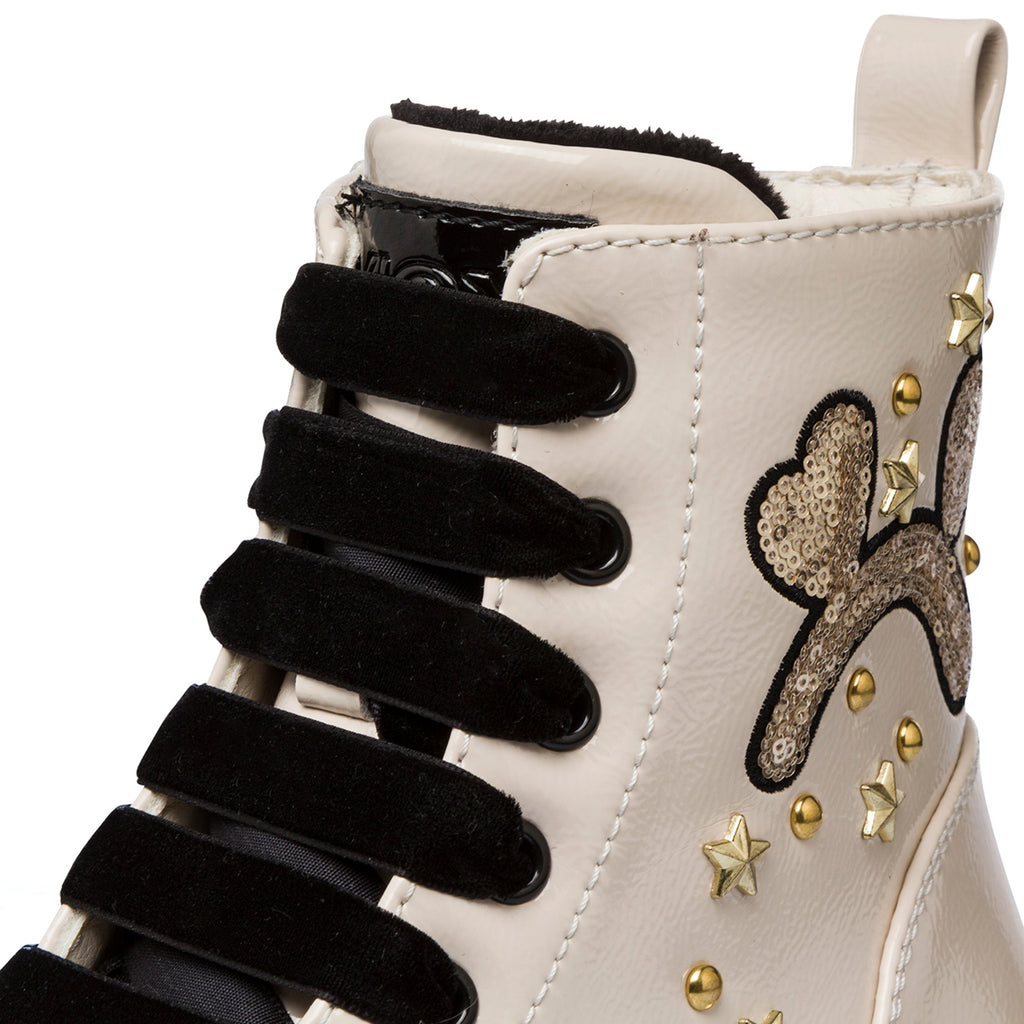Anfibi bianchi da ragazza Le Scarpe di Alice