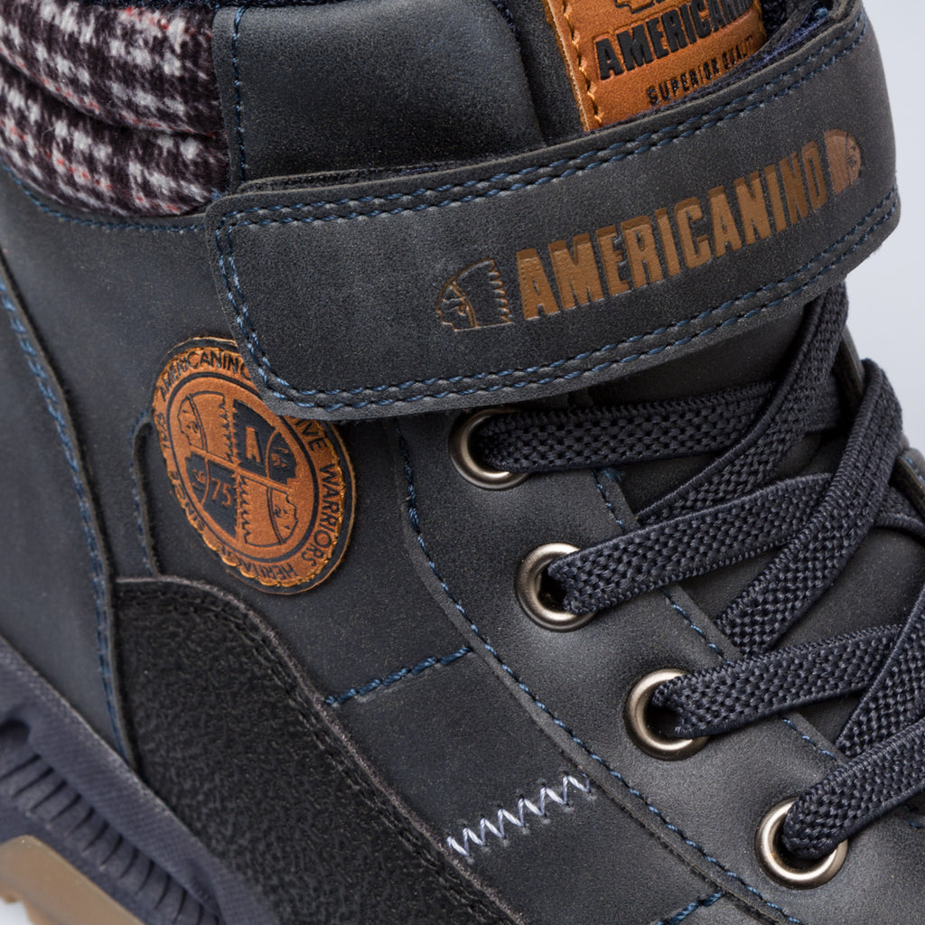 Scarponcini blu da ragazzo Americanino