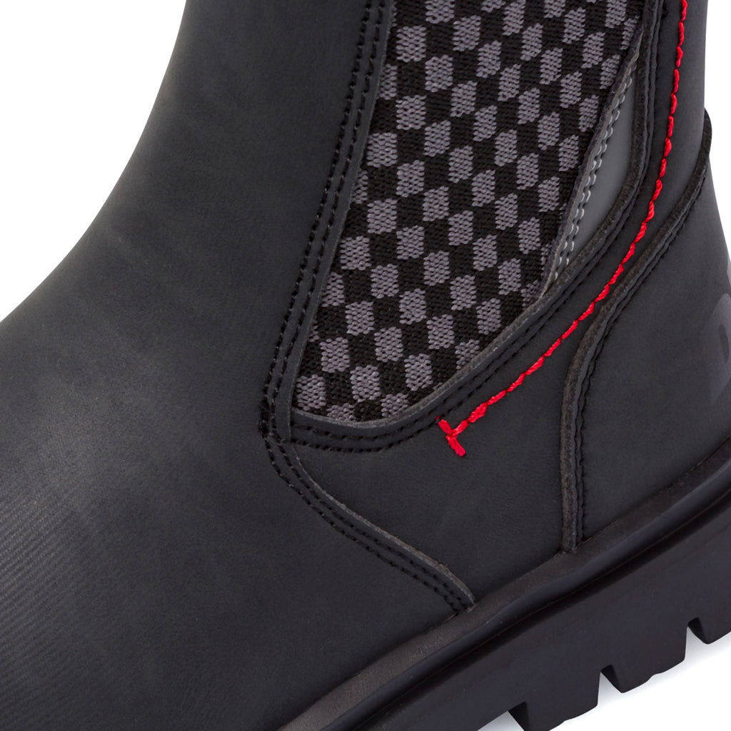 Stivaletti Chelsea neri da Ragazzo con logo Ducati Corse