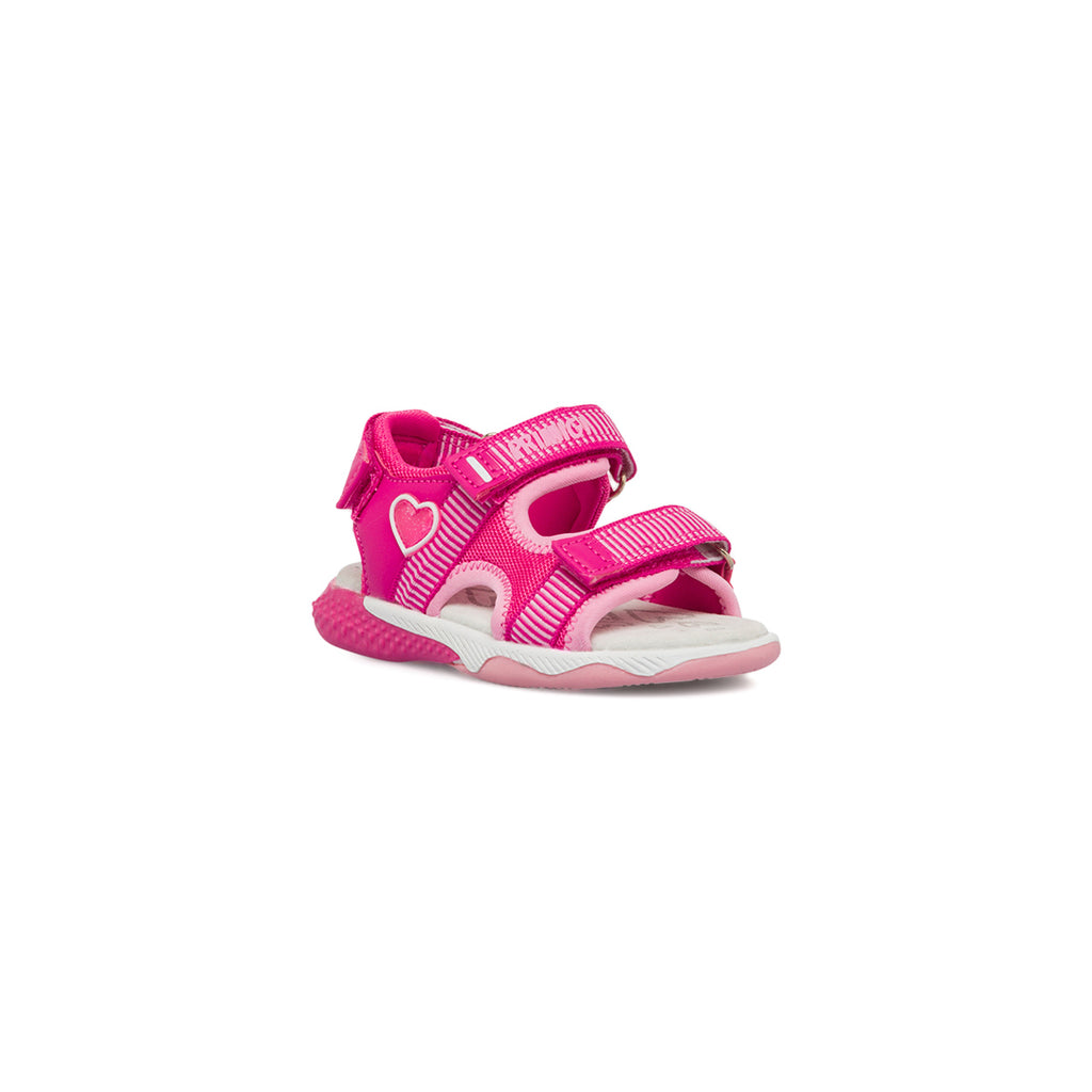 Sandali bambina primi passi fucsia con chiusura a strappo Primigi Baby Active