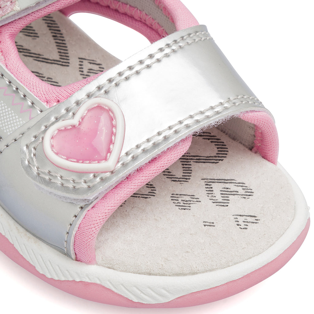 Sandali bambina primi passi argento Primigi Baby Active
