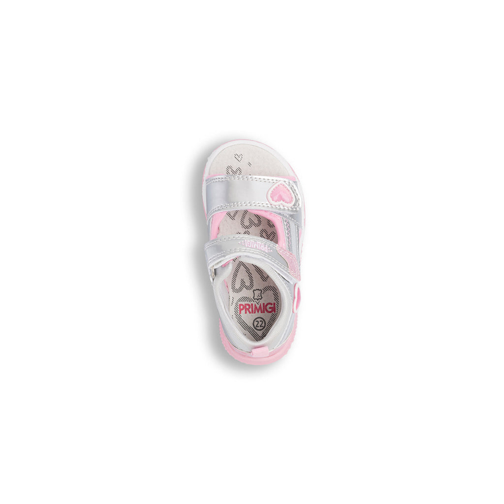 Sandali bambina primi passi argento Primigi Baby Active