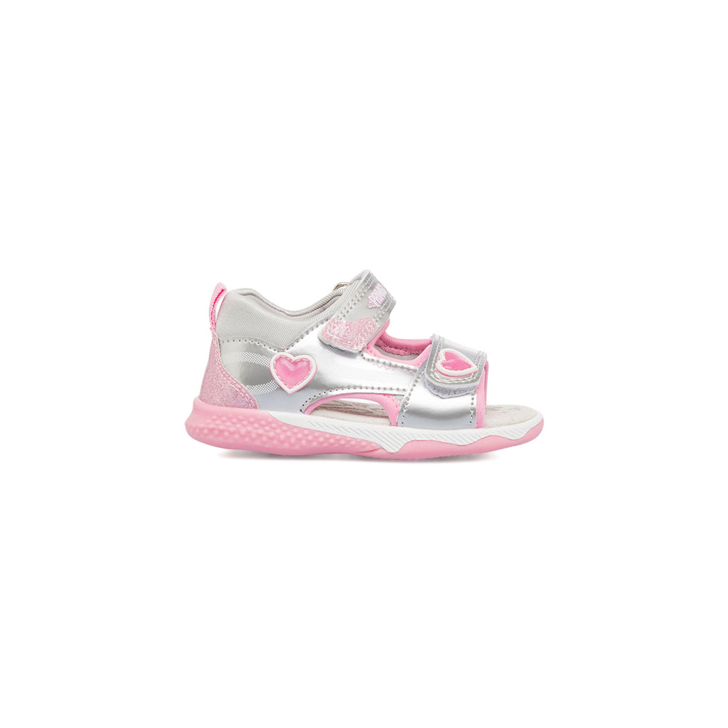 Sandali bambina primi passi argento Primigi Baby Active