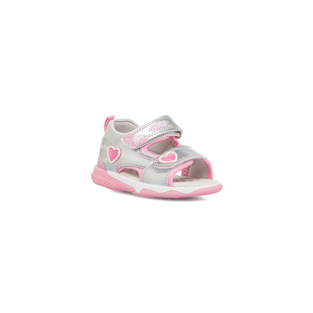 Sandali bambina primi passi argento Primigi Baby Active