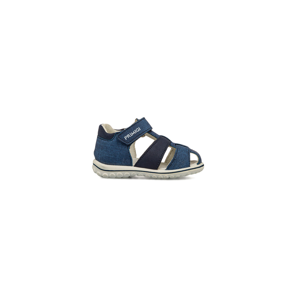 Sandali blu effetto Jeans Primi Passi Bambino con logo Primigi