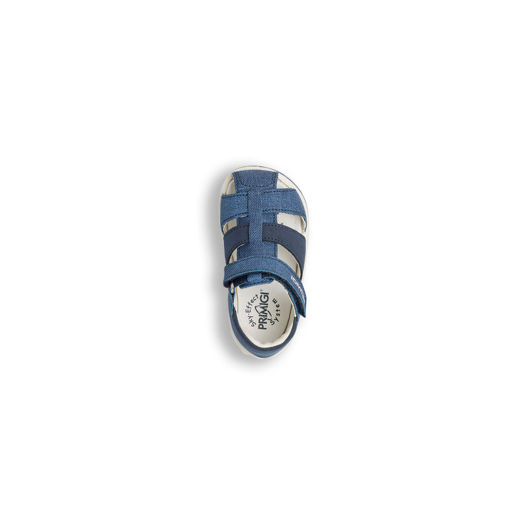 Sandali blu effetto Jeans Primi Passi Bambino con logo Primigi