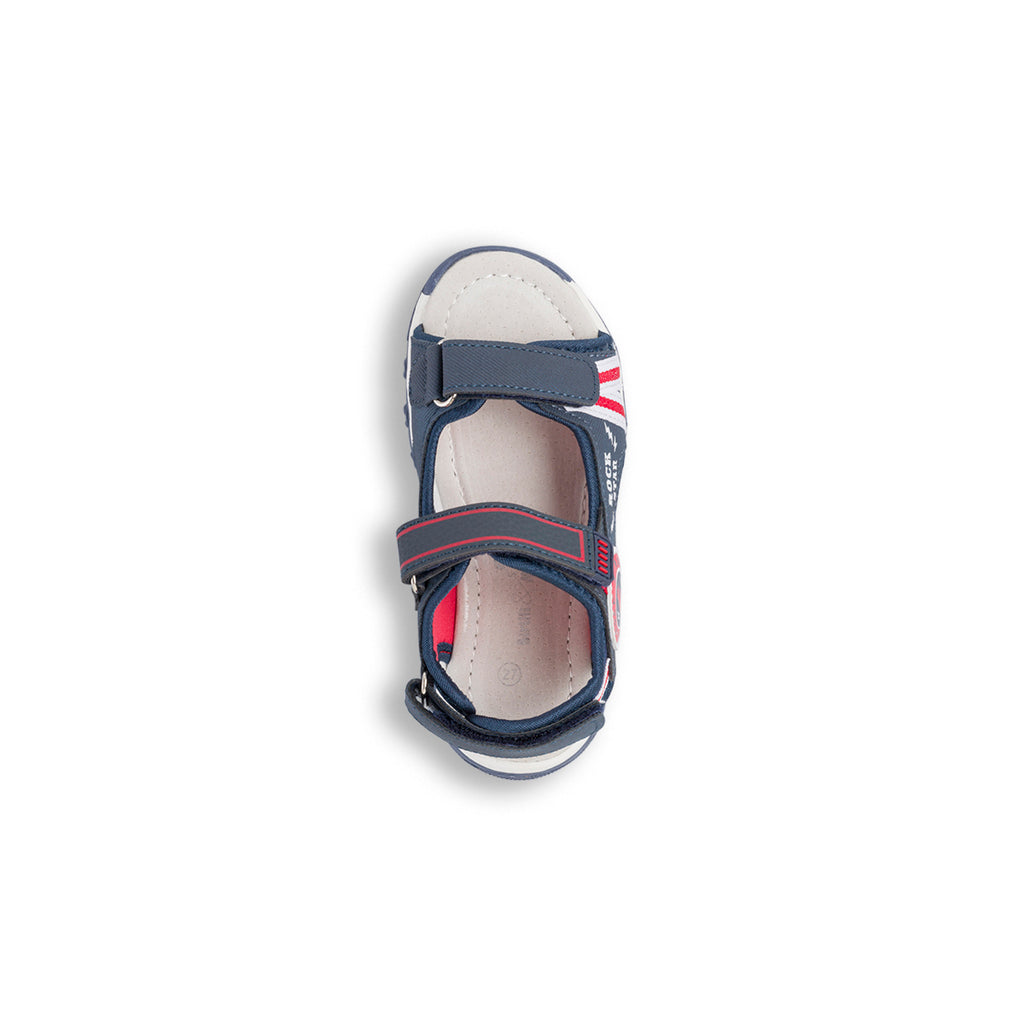 Sandali da bambino blu navy e rossi Birilli&Monelli