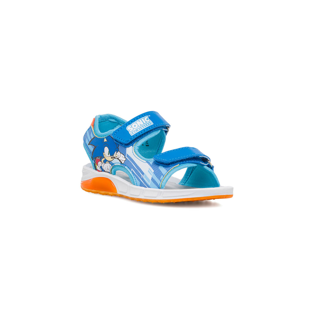 Sandali da bambino blu e arancioni con luci Sonic