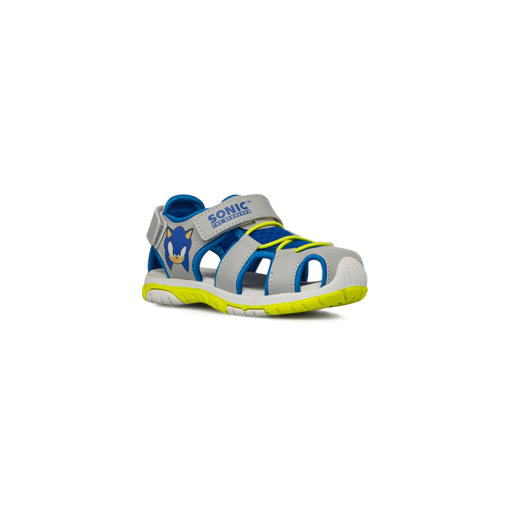 Sandali grigi chiusi da Bambino con stampa Sonic