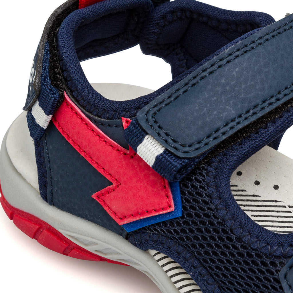Sandali blu da Bambino con inserto freccia rossa Primigi