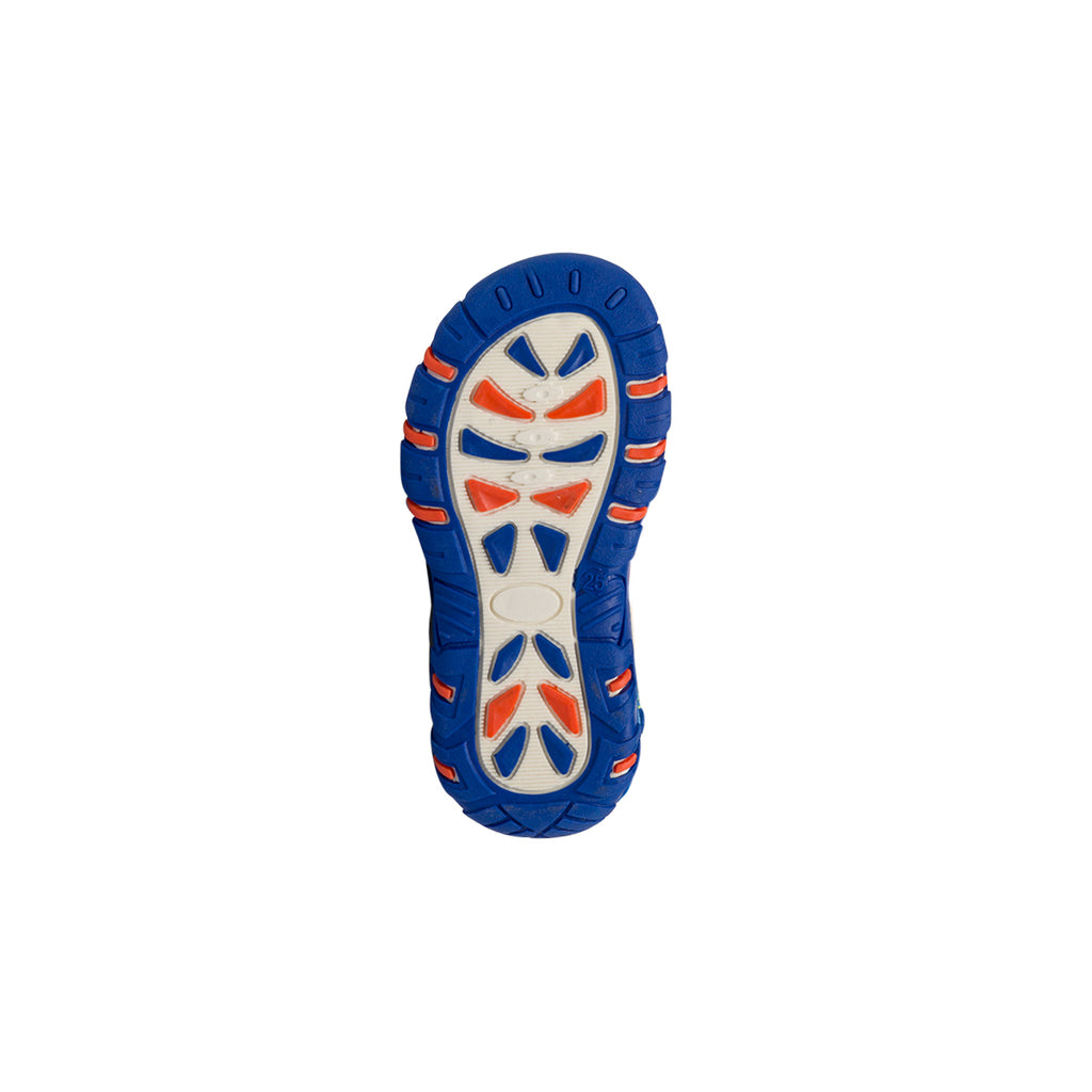 Sandali blu da Bambino con stampe colorate e strappo in velcro Space Boy