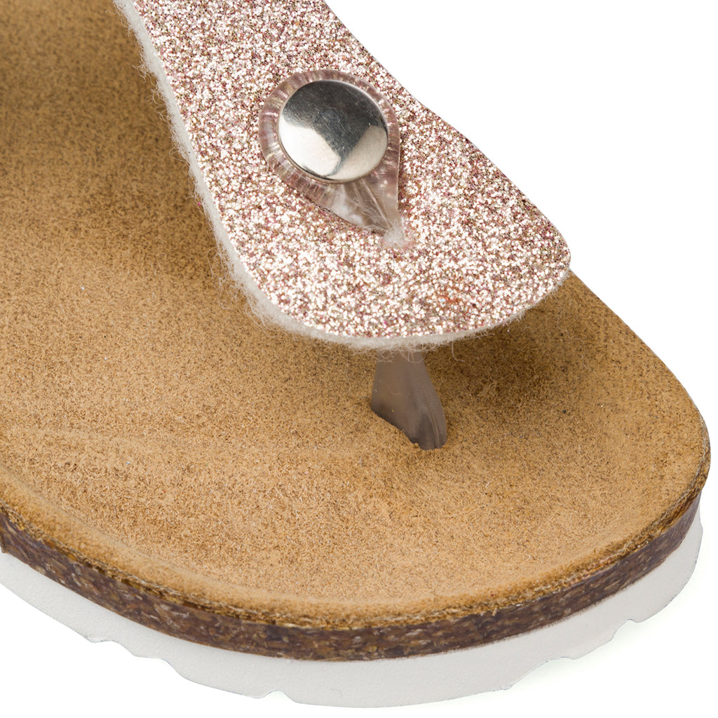 Ciabatte glitter rosa da Bambina con fibbia Settenote