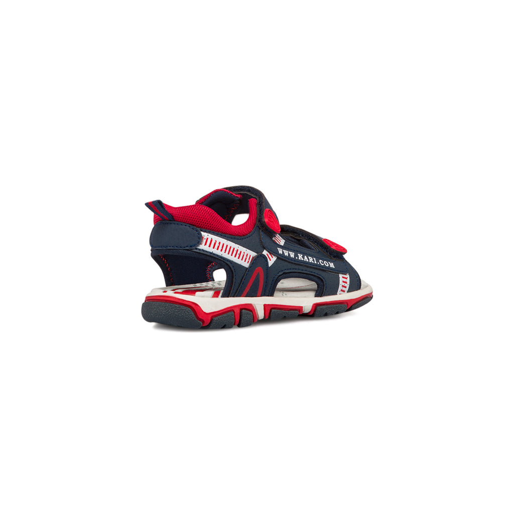 Sandali da ragazzo blu navy e rossi Space Boy