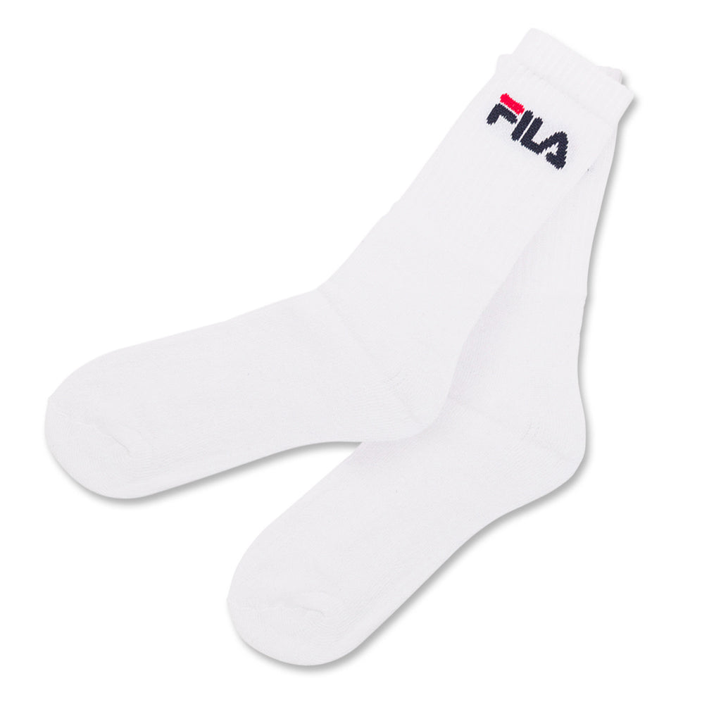 Calzini alti in Cotone bianchi 3 paia con logo Fila