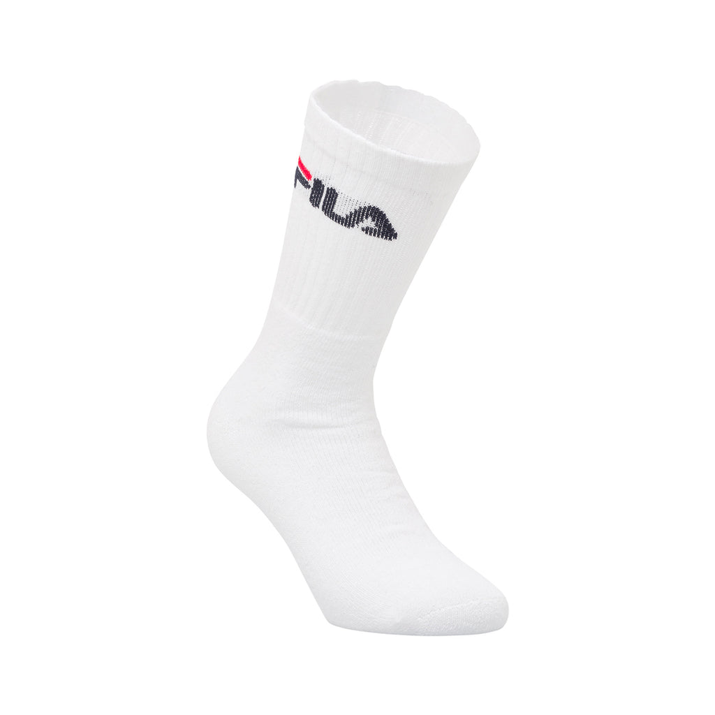 Calzini alti in Cotone bianchi 3 paia con logo Fila