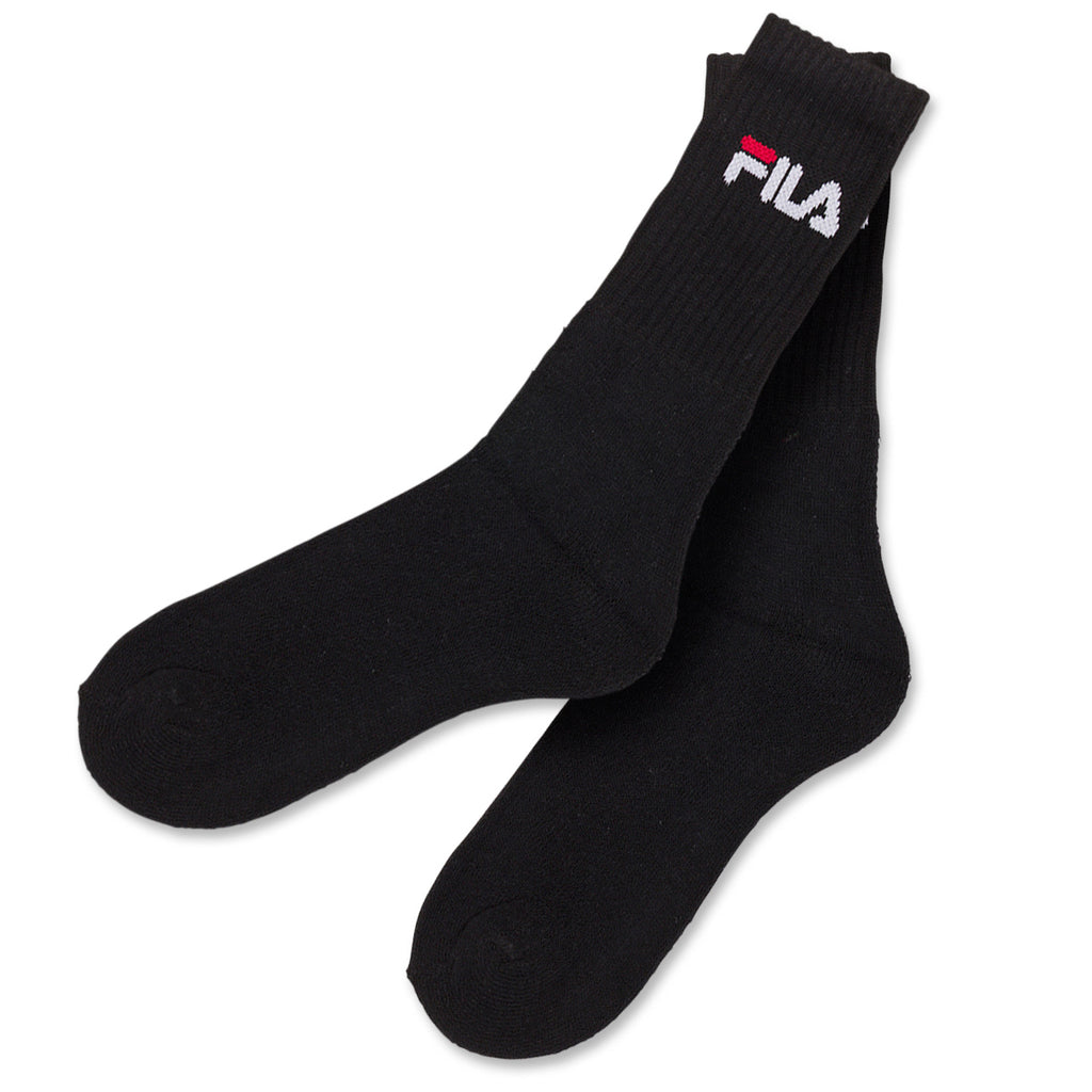Calzini alti in Cotone neri 3 paia con logo Fila
