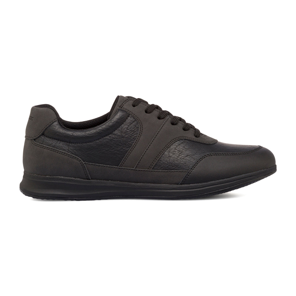 Sneakers eleganti da uomo nere in pelle Geox