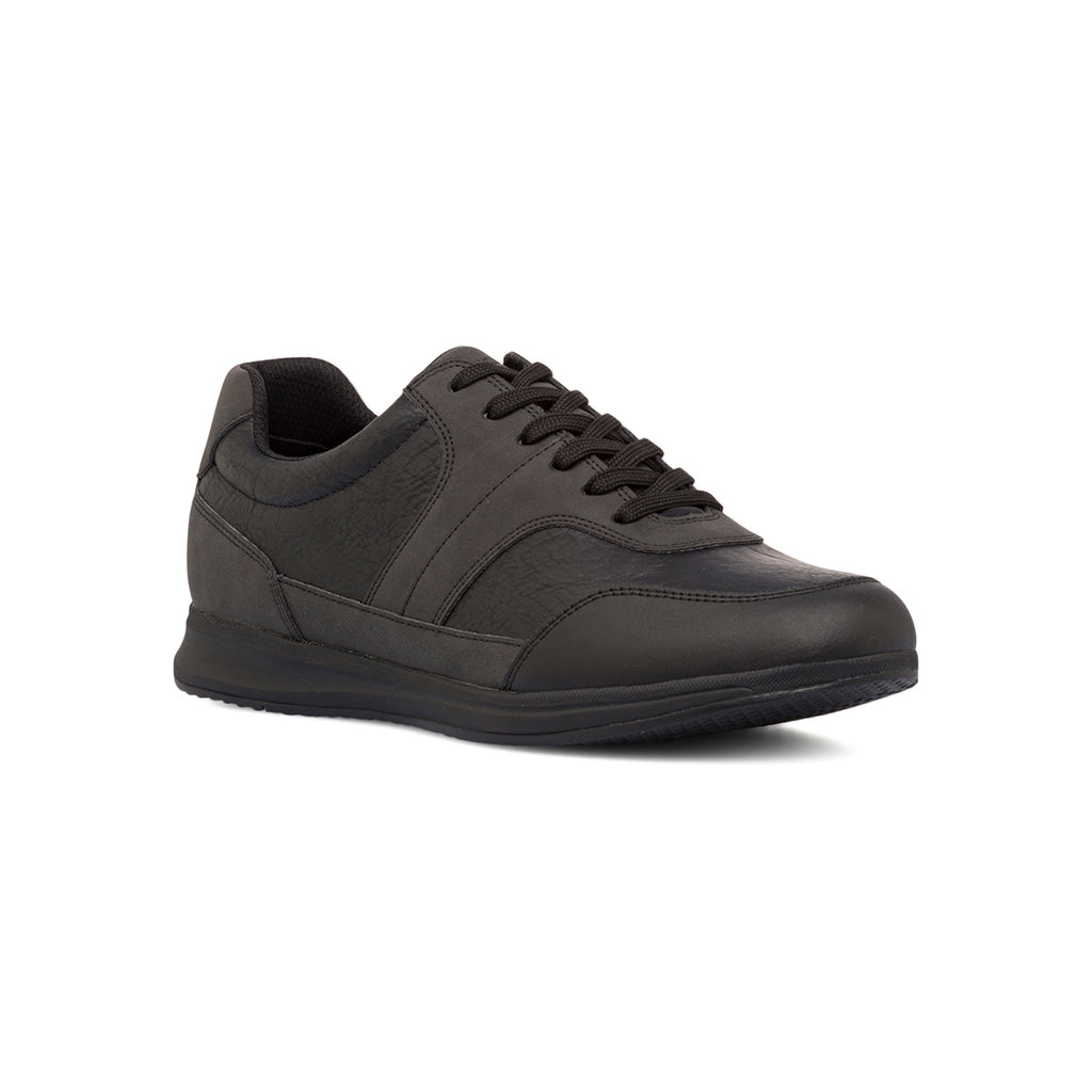 Sneakers eleganti da uomo nere in pelle Geox
