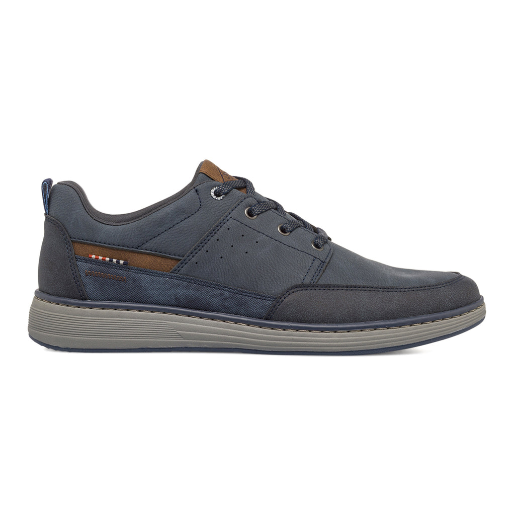 Scarpe eleganti blu da Uomo con inserti marroni Glams