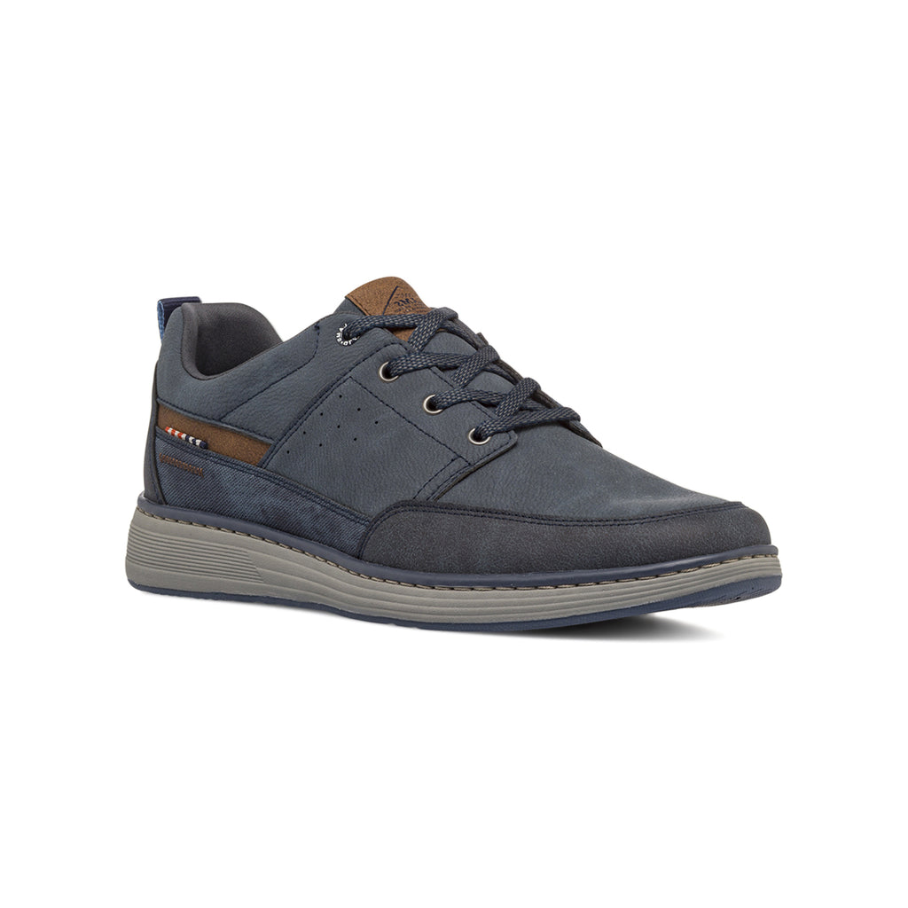 Scarpe eleganti blu da Uomo con inserti marroni Glams