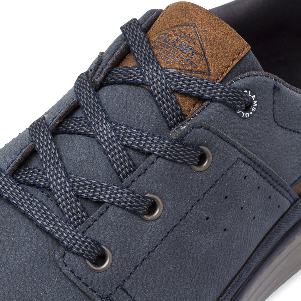Scarpe eleganti blu da Uomo con inserti marroni Glams