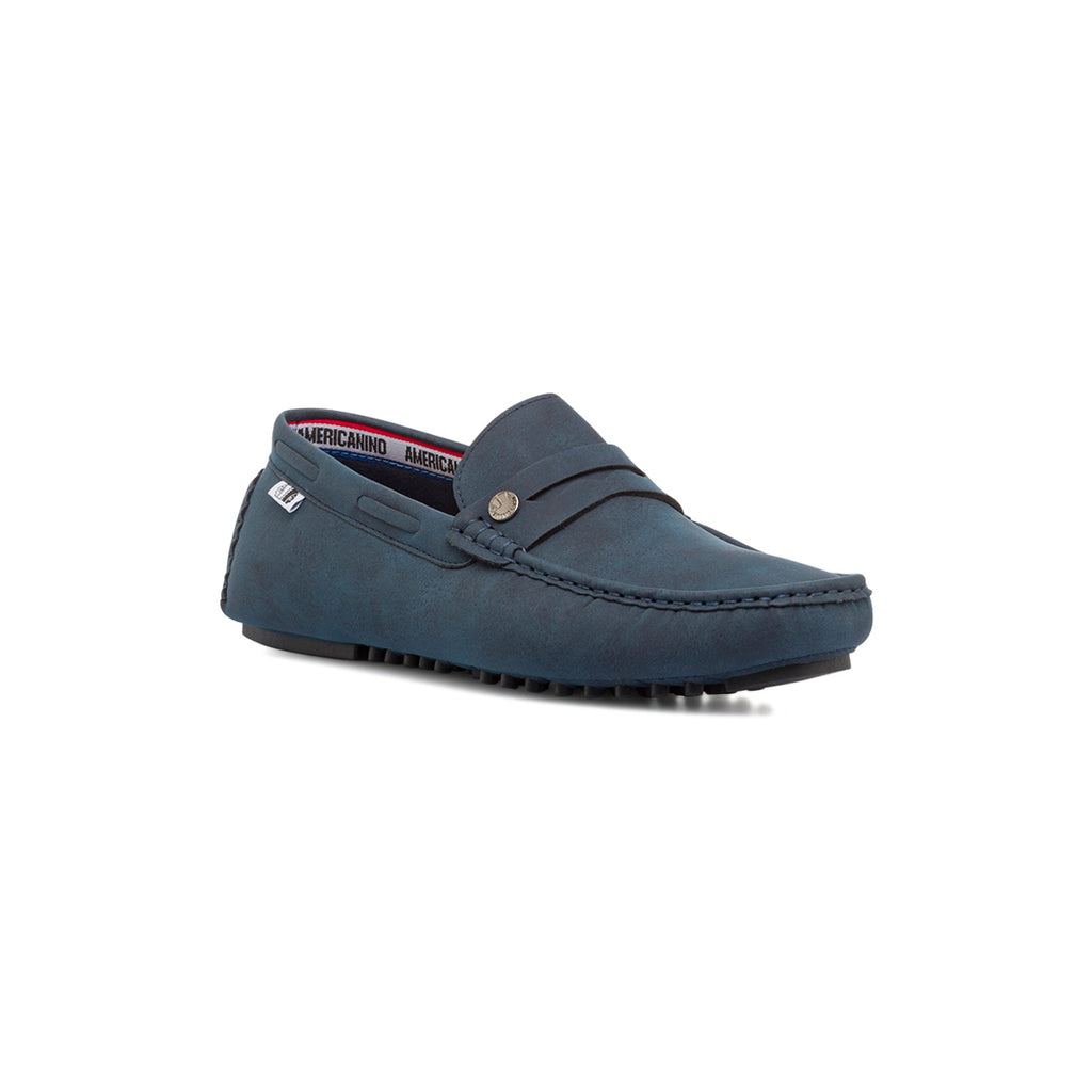 Mocassini blu casual da uomo Americanino