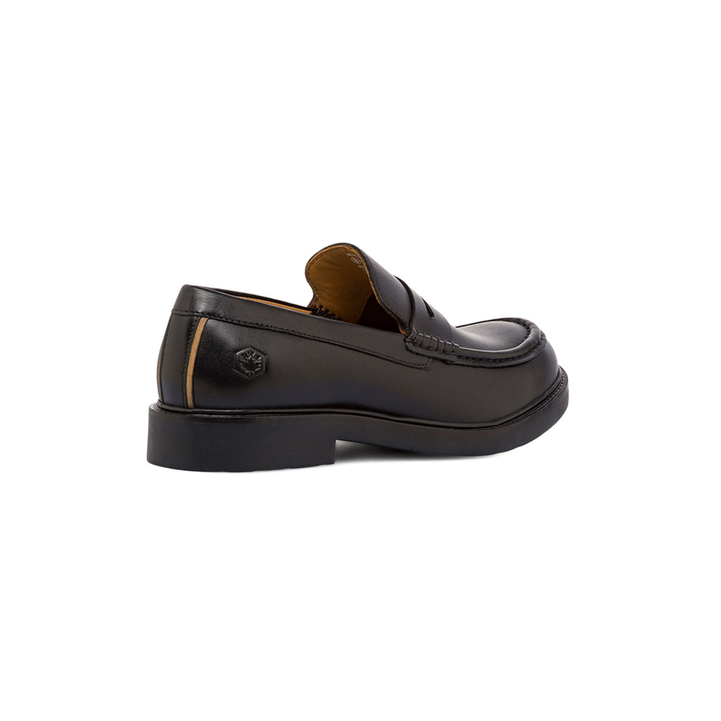 Mocassini da uomo neri in pelle Geox Connery