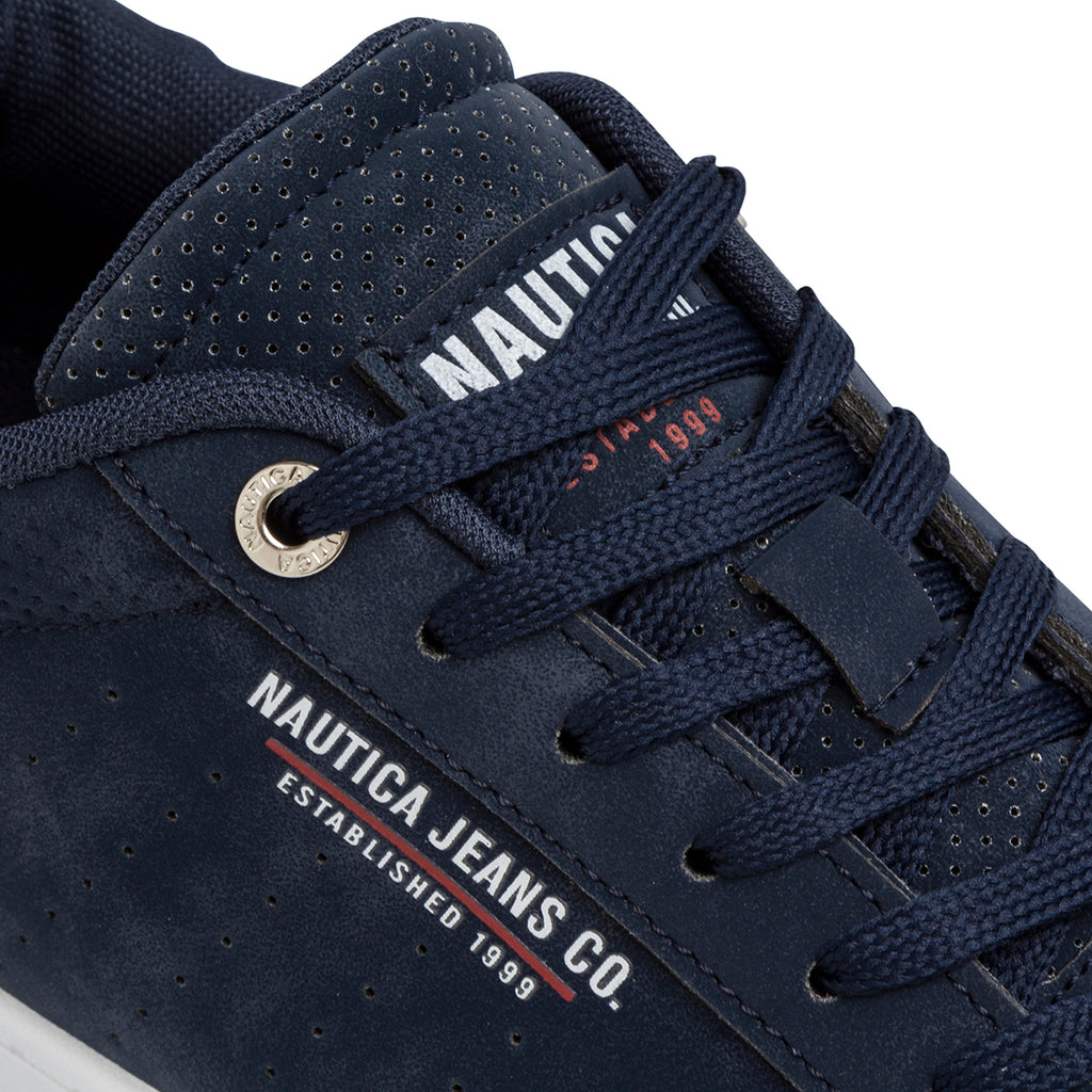 Sneakers blu navy da uomo con logo laterale Nautica Martes Nbk