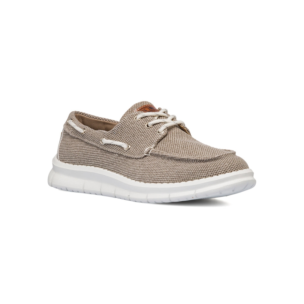 Sneakers mocassini casul da uomo beige con laccetto passante Americanino