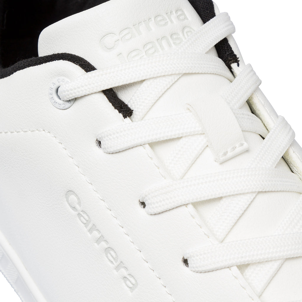 Sneakers casual bianche da uomo con logo Carrera Jeans