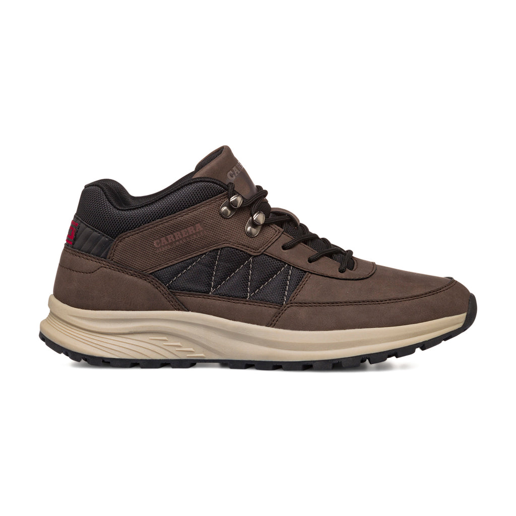 Sneakers alte da uomo marroni con logo Carrera Jeans