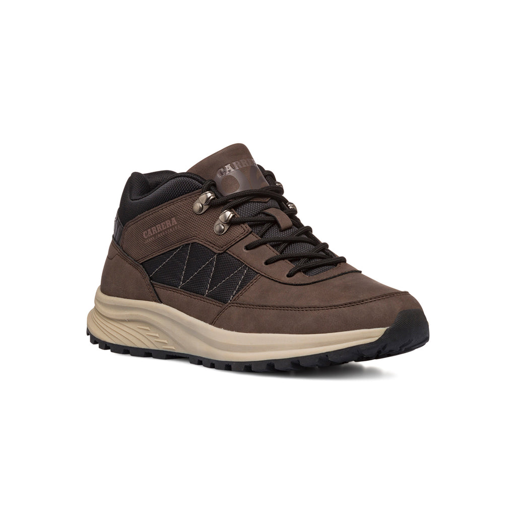 Sneakers alte da uomo marroni con logo Carrera Jeans