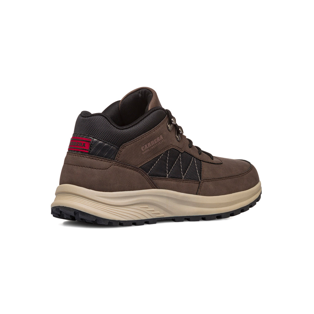 Sneakers alte da uomo marroni con logo Carrera Jeans