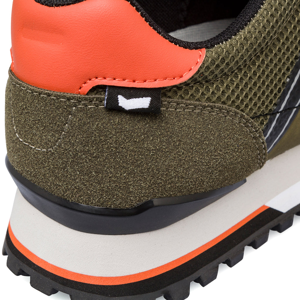 Sneakers casual verde militare da uomo Gas