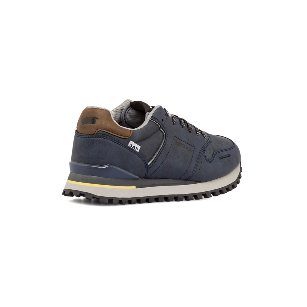 Sneakers blu da uomo con logo Gas Alba