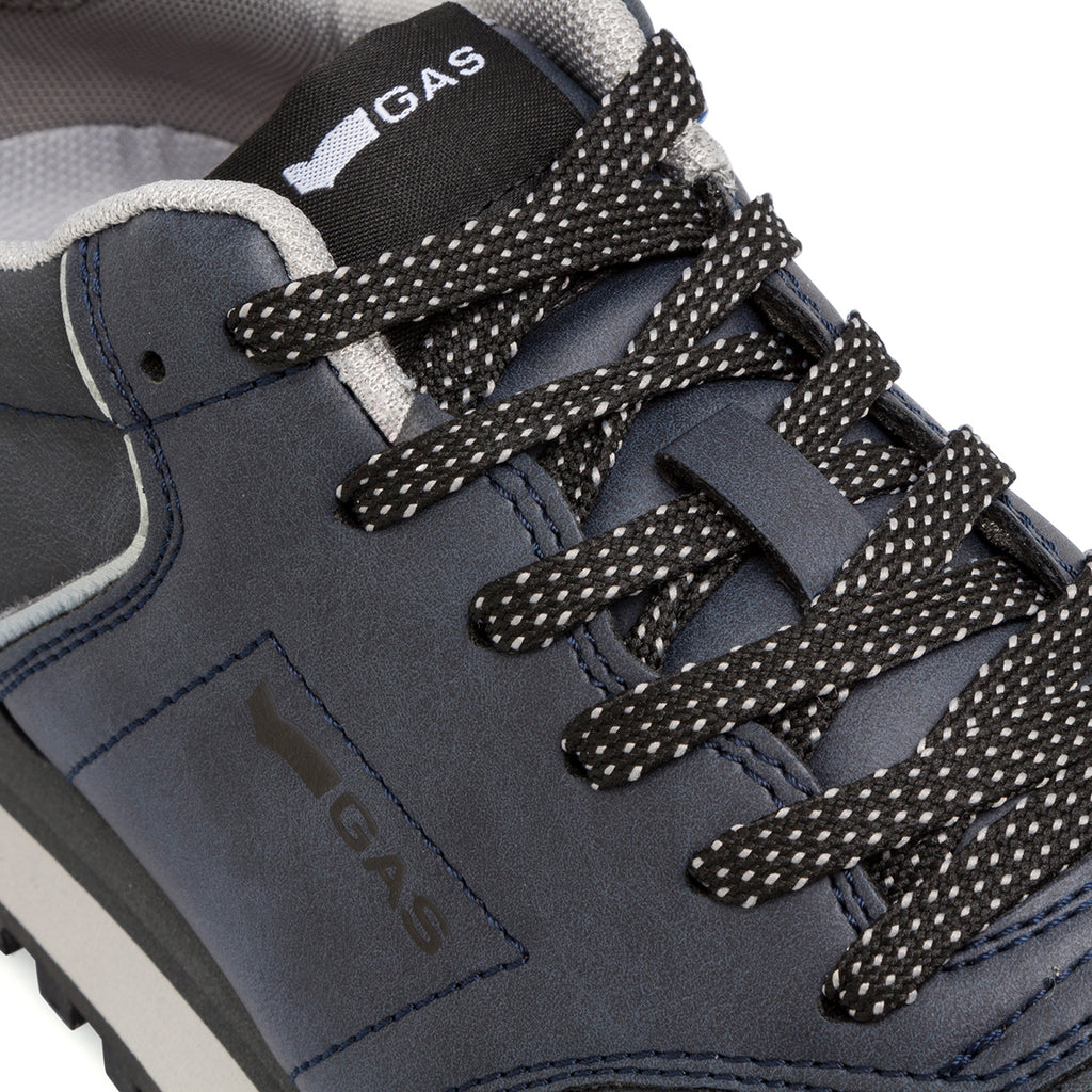 Sneakers blu da uomo con logo Gas Alba