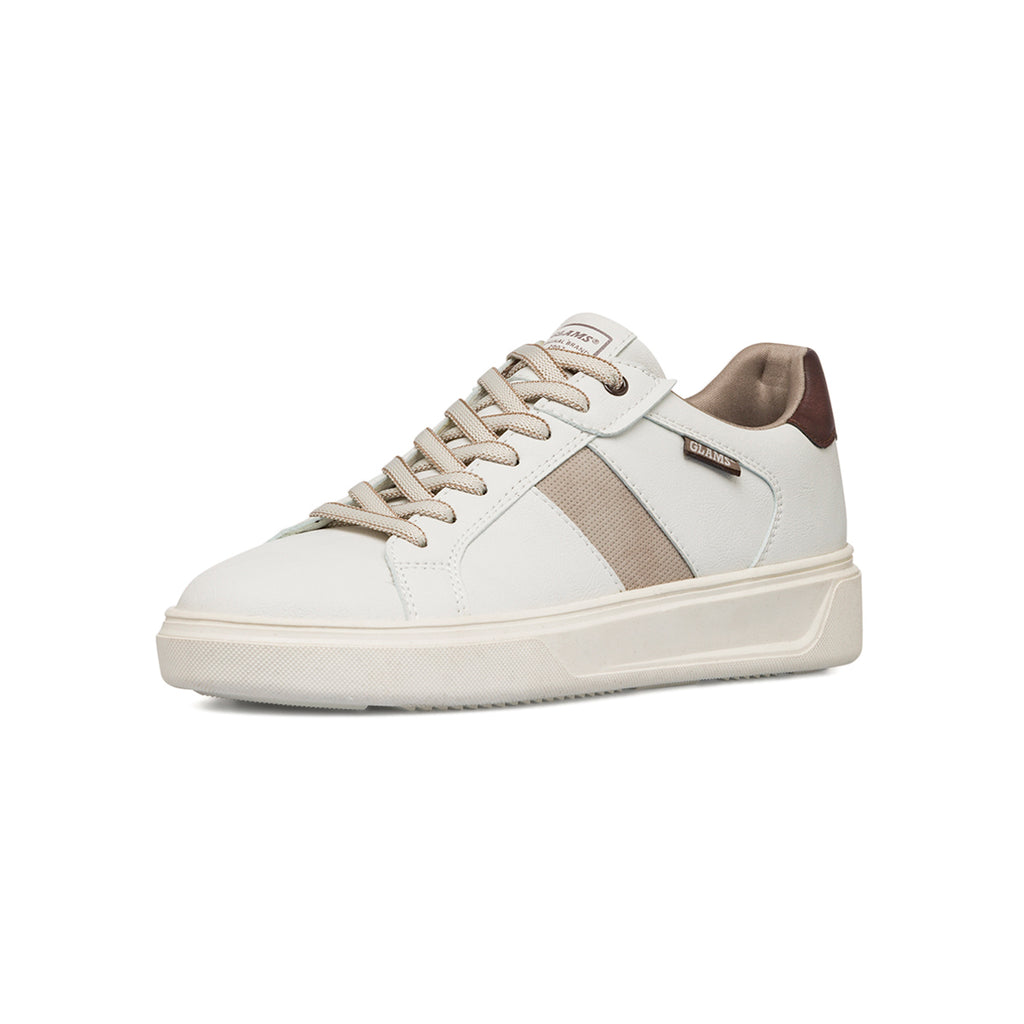 Sneakers casual da uomo bianche off white con logo Glams