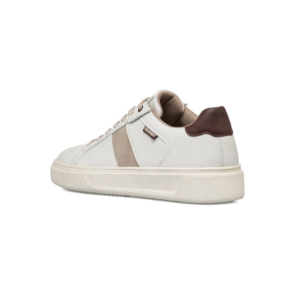 Sneakers casual da uomo bianche off white con logo Glams