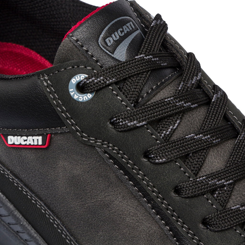 Sneakers casual nere da uomo con logo Ducati