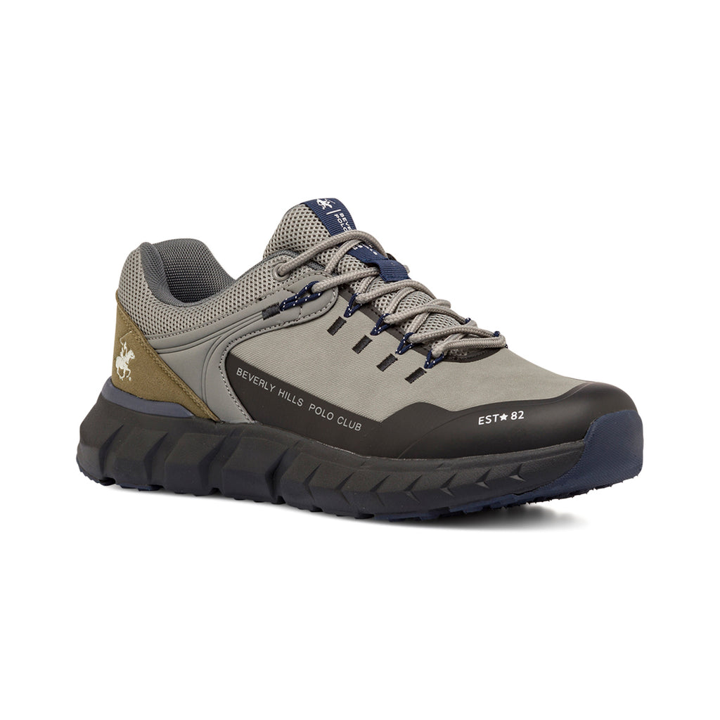 Sneakers grigie da uomo con logo Beverly Hills Polo Club