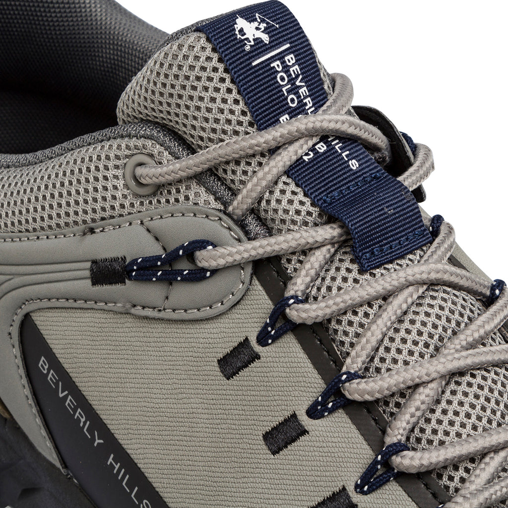 Sneakers grigie da uomo con logo Beverly Hills Polo Club