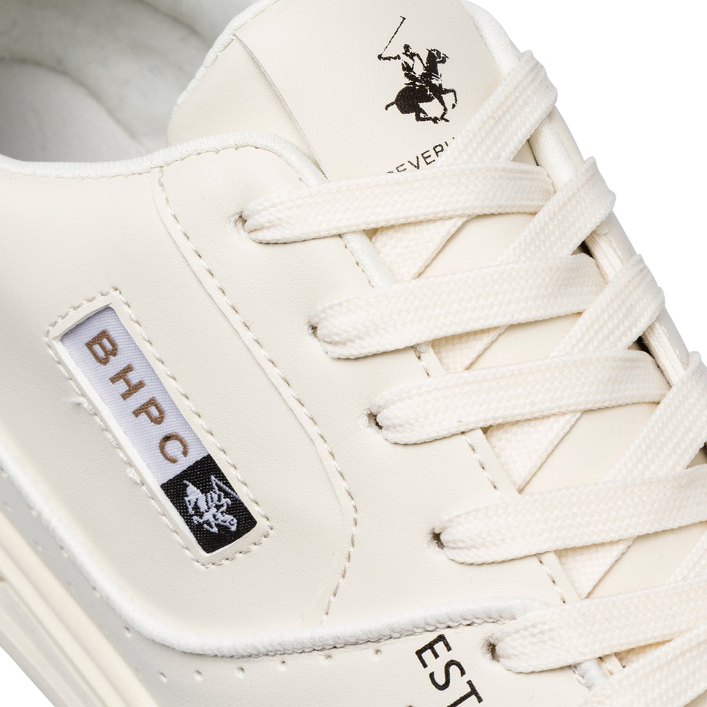 Sneakers casual bianco off-white da uomo Beverly Hills Polo Club