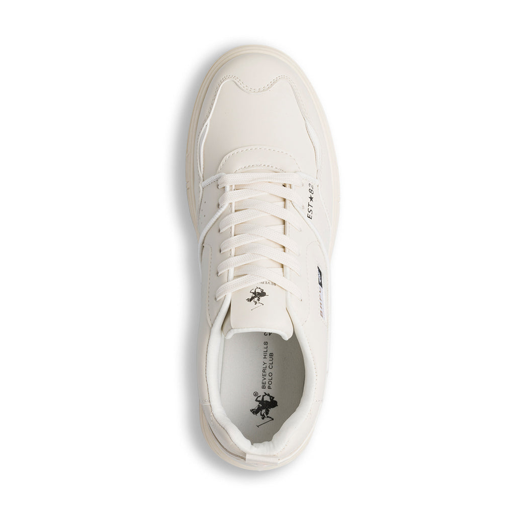 Sneakers casual bianco off-white da uomo Beverly Hills Polo Club