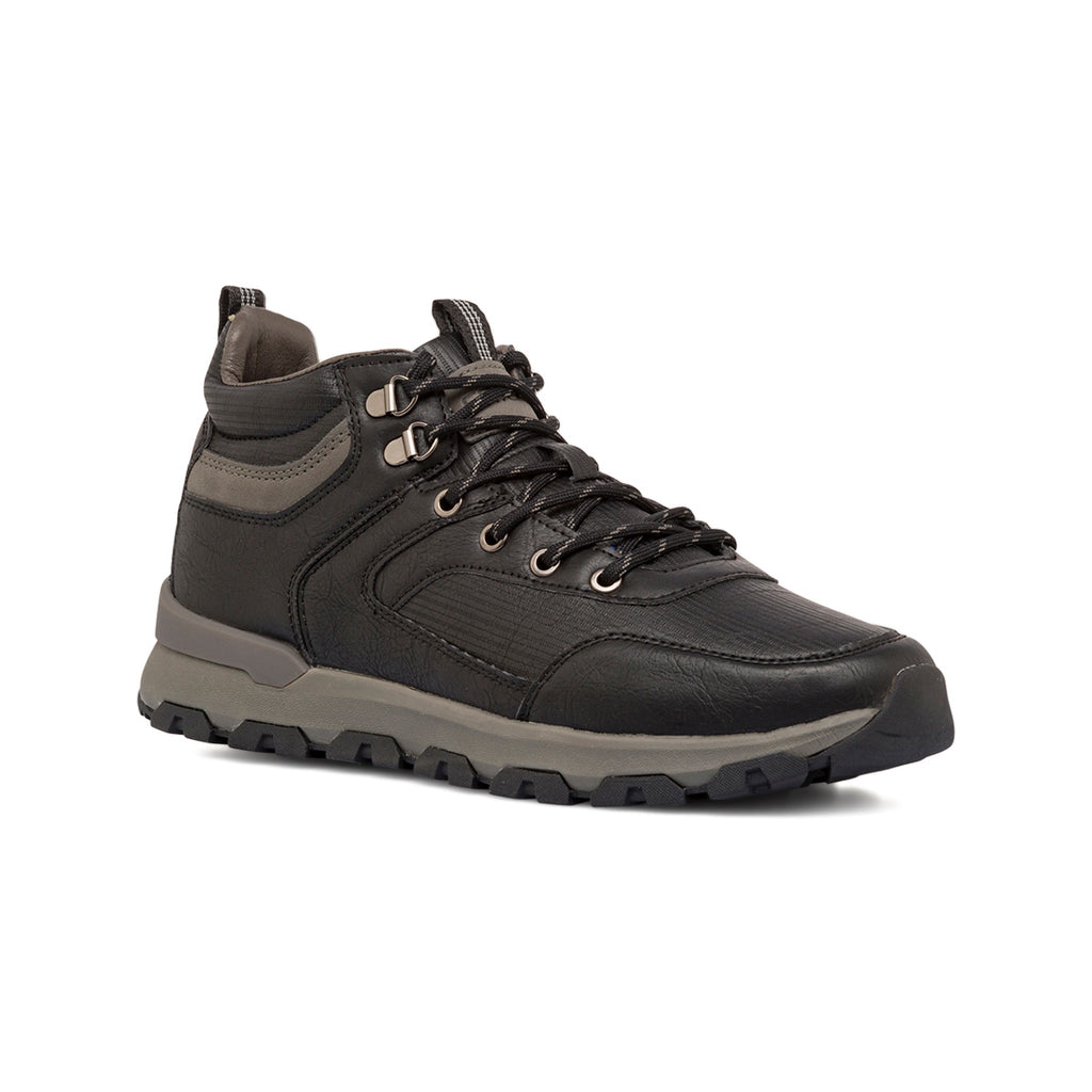 Sneakers da uomo nere e grigie con logo Gate 76