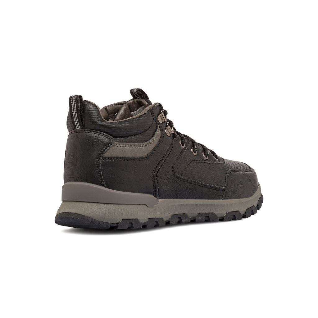 Sneakers da uomo nere e grigie con logo Gate 76